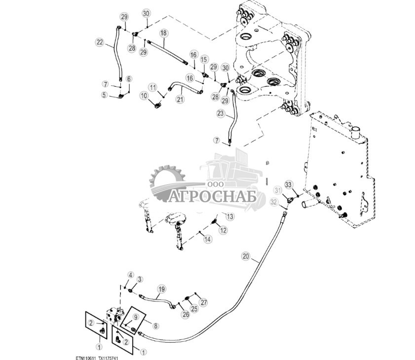 Гидравлические линии стрелы и защелки ( - 329327) - ST816156 585.jpg